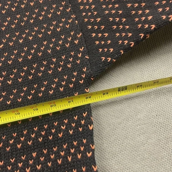 R n R Gear Wool Sweater Mens Medium Black Chunky Knit Birdseye USA Pullover - Picture 7 of 10